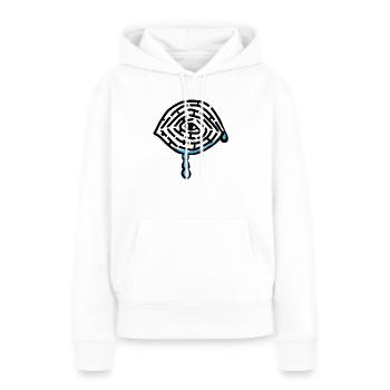 Labyrinthe des larmes - Sweat à capuche Premium bio Femme - blanc - Devant - Julia (174cm)