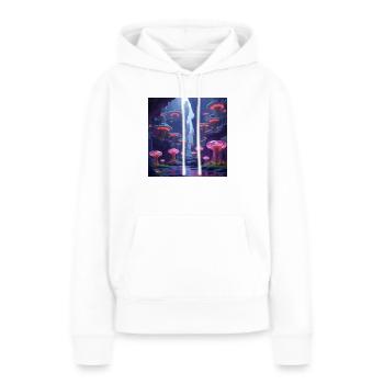 Fantasy Designs - Frauen Premium Bio Hoodie - Weiß - Vorne - Julia (174cm)