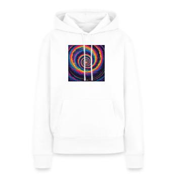 Designs fantastiques - Sweat à capuche Premium bio Femme - blanc - Devant - Julia (174cm)