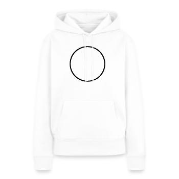 Kreis - Frauen Premium Bio Hoodie - Weiß - Vorne - Julia (174cm)