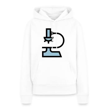 Labor Mikroskop - Frauen Premium Bio Hoodie - Weiß - Vorne - Julia (174cm)