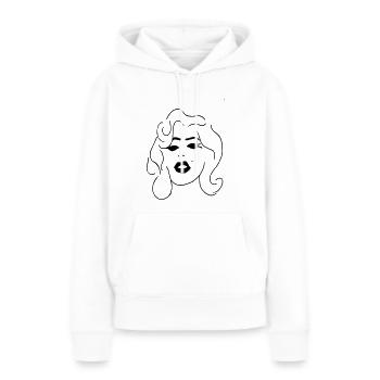 Marilyn Monroe - Sweat à capuche Premium bio Femme - blanc - Devant - Julia (174cm)