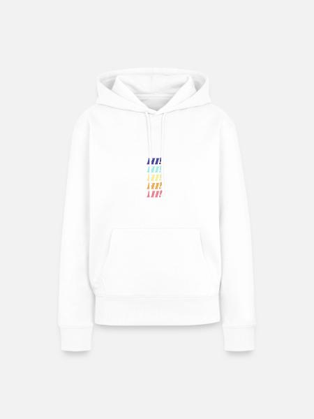 Hi! - Frauen Premium Bio Hoodie - Weiß