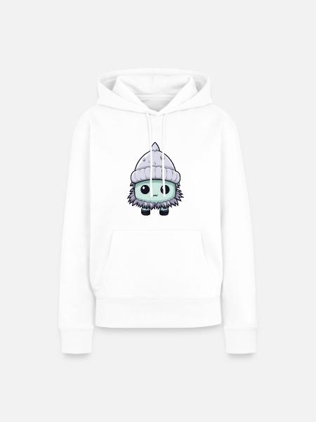 Frostbeule Winter Eskimo Comic - Frauen Premium Bio Hoodie - Weiß