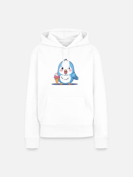 Lovely Welli - Frauen Premium Bio Hoodie - Weiß