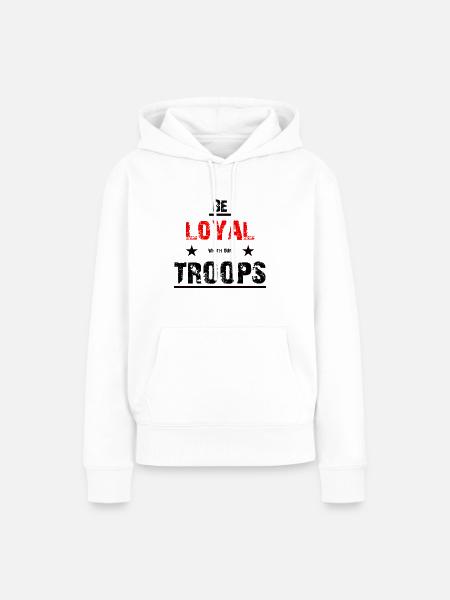 BE LOYAL - Frauen Premium Bio Hoodie - Weiß