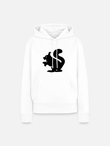 Killer Squirrel - Böses Eichhörnchen - Frauen Premium Bio Hoodie - Weiß
