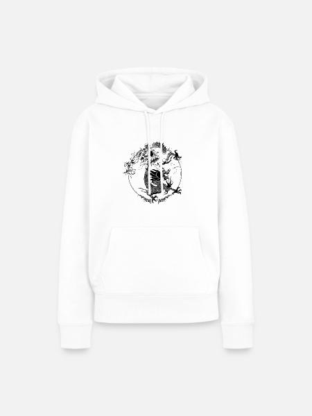 Chineese Dragon - Frauen Premium Bio Hoodie - Weiß