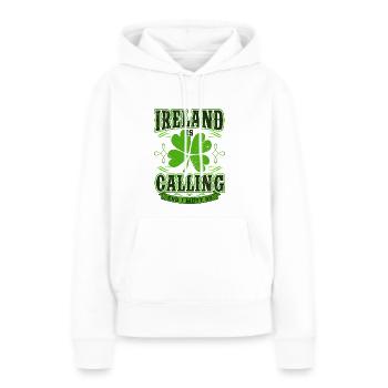 Irland - Frauen Premium Bio Hoodie - Weiß - Vorne - Julia (174cm)