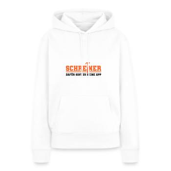 Schreiner - Frauen Premium Bio Hoodie - Weiß - Vorne - Julia (174cm)