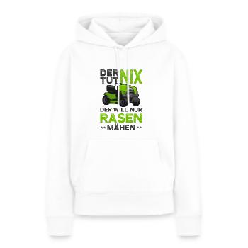 Gärtner - Frauen Premium Bio Hoodie - Weiß - Vorne - Julia (174cm)