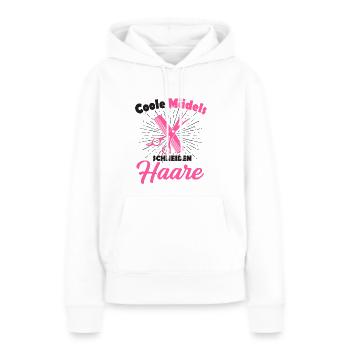 Friseurin - Frauen Premium Bio Hoodie - Weiß - Vorne - Julia (174cm)