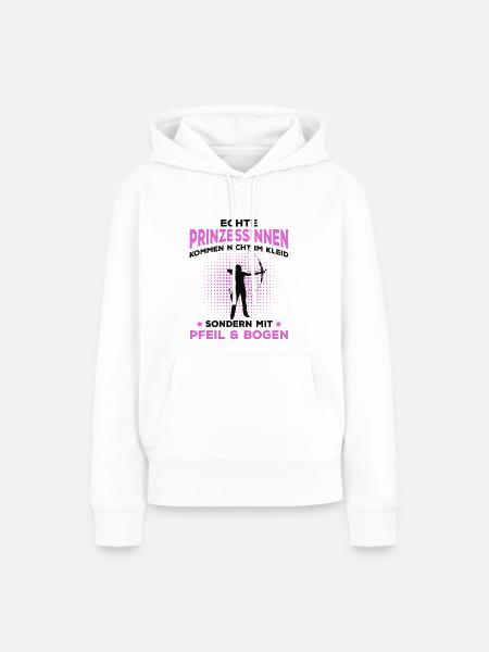 Bogenschießen - Frauen Premium Bio Hoodie - Weiß