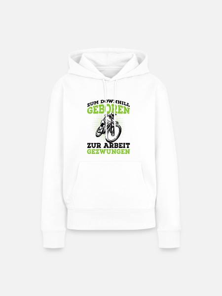 Downhill - Frauen Premium Bio Hoodie - Weiß