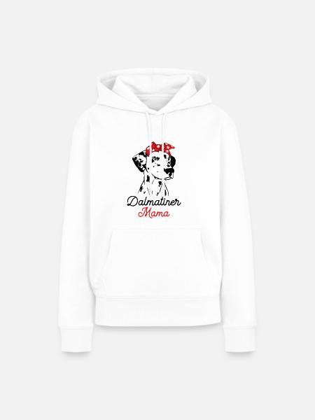 Dalmatiner - Frauen Premium Bio Hoodie - Weiß