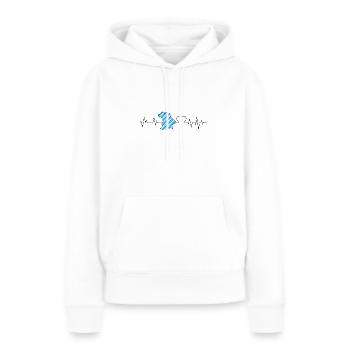 Bayern - Frauen Premium Bio Hoodie - Weiß - Vorne - Julia (174cm)