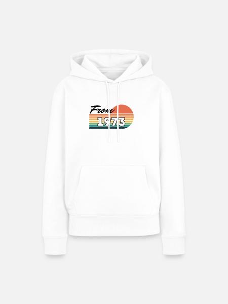 Ab 1973 - Frauen Premium Bio Hoodie - Weiß