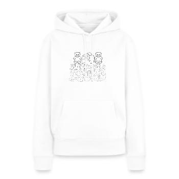 Soirée pyjama pyjama soirée pyjama - Sweat à capuche Premium bio Femme - blanc - Devant - Julia (174cm)
