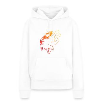Femme Scuba Diver Scuba Diver Diver - Sweat à capuche Premium bio Femme - blanc - Devant - Julia (174cm)