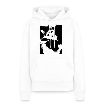 Antichrist Cat - Frauen Premium Bio Hoodie - Weiß - Vorne - Julia (174cm)