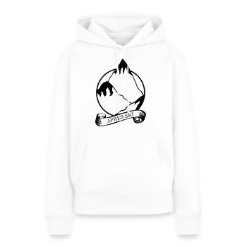 Apres Ski - Sweat à capuche Premium bio Femme - blanc - Devant - Julia (174cm)