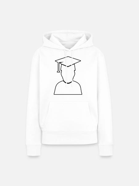 student diploma - Frauen Premium Bio Hoodie - Weiß