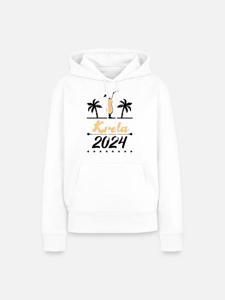 kreta 2024 - Frauen Premium Bio Hoodie - Weiß