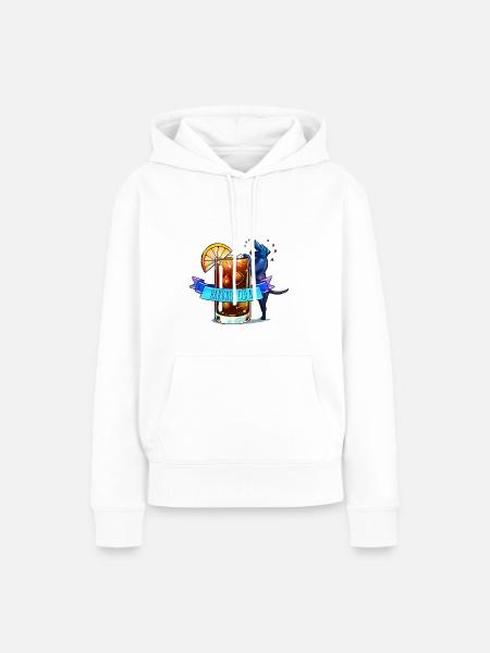 Bakadi + Hund = Barkadi - Frauen Premium Bio Hoodie - Weiß