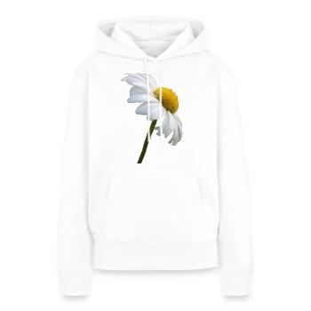 Margerite Gänseblume - Frauen Premium Bio Hoodie - Weiß - Vorne - Julia (174cm)