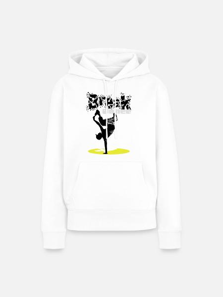 Breakdance flex - Frauen Premium Bio Hoodie - Weiß