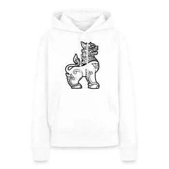 Chinthe Myanmar Myanmar - Women’s Premium Organic Hoodie - white - Front - Julia (174cm)