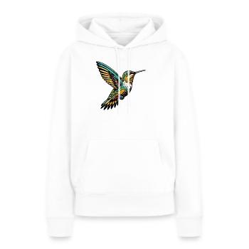 Colibri - Sweat à capuche Premium bio Femme - blanc - Devant - Julia (174cm)