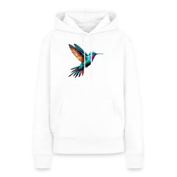 Colibri - Sweat à capuche Premium bio Femme - blanc - Devant - Julia (174cm)