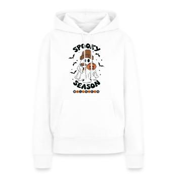 Spooky Season Helloween - Women’s Premium Organic Hoodie - white - Front - Julia (174cm)