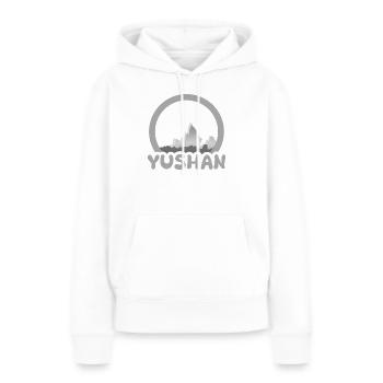 Trekking Yushan - Frauen Premium Bio Hoodie - Weiß - Vorne - Julia (174cm)
