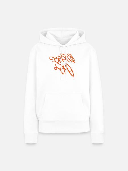 Expressiver Bratislava Graffiti - Frauen Premium Bio Hoodie - Weiß