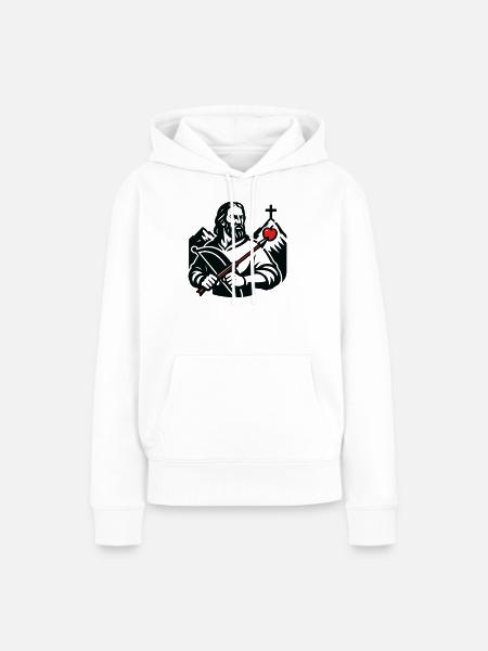 Legendenfigur der Schweiz - Frauen Premium Bio Hoodie - Weiß
