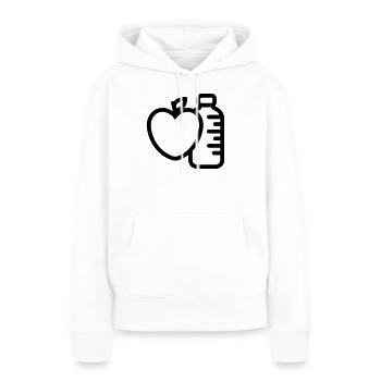 Gesunder Lebensstil - Frauen Premium Bio Hoodie - Weiß - Vorne - Julia (174cm)