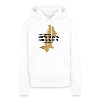 Souabe | LINDAU - Sweat à capuche Premium bio Femme - blanc - Devant - Julia (174cm)
