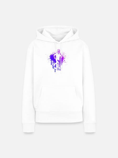 Coole Running Inspiration - Frauen Premium Bio Hoodie - Weiß