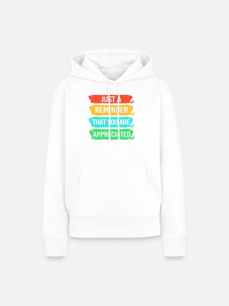 Mitarbeiter der Woche Mitarbeiter des Monats - Frauen Premium Bio Hoodie - Weiß