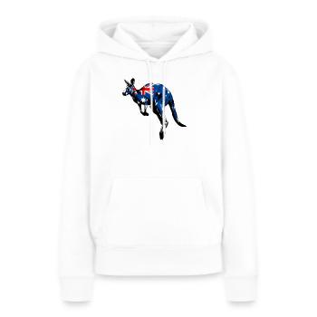 Australian Kangaroo Australia - Sweat à capuche Premium bio Femme - blanc - Devant - Julia (174cm)
