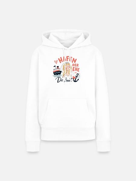 Hafen der Ehe - Die Braut - Frauen Premium Bio Hoodie - Weiß