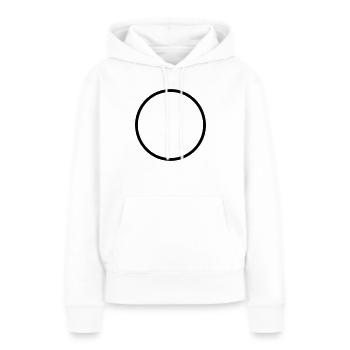 kreis - Frauen Premium Bio Hoodie - Weiß - Vorne - Julia (174cm)