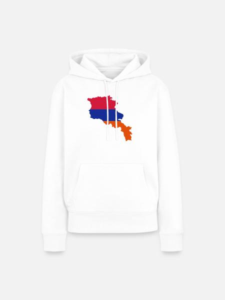 Armenien - Frauen Premium Bio Hoodie - Weiß