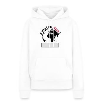 Amateurfunk - Frauen Premium Bio Hoodie - Weiß - Vorne - Julia (174cm)