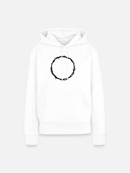 Die Dornenkrone Christi - Frauen Premium Bio Hoodie - Weiß