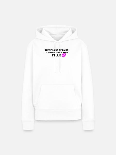 Tochter - Frauen Premium Bio Hoodie - Weiß