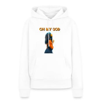 OH MEIN GOTT - Frauen Premium Bio Hoodie - Weiß - Vorne - Julia (174cm)