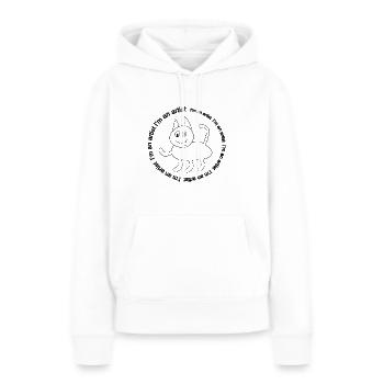 Artist - Frauen Premium Bio Hoodie - Weiß - Vorne - Julia (174cm)